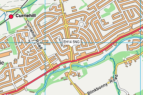 EH14 5NG map - OS VectorMap District (Ordnance Survey)