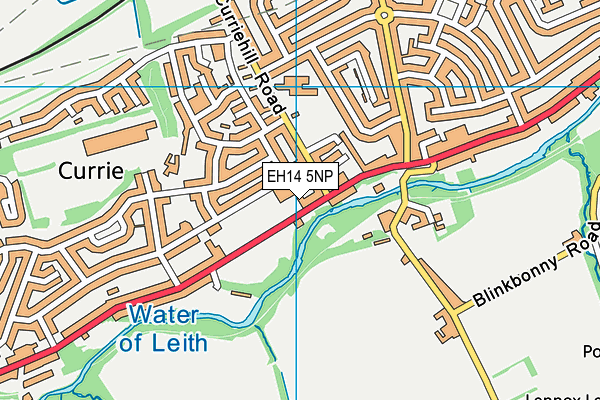 EH14 5NP map - OS VectorMap District (Ordnance Survey)