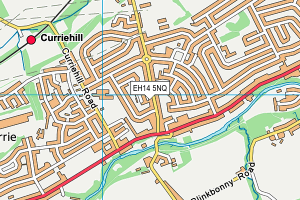 EH14 5NQ map - OS VectorMap District (Ordnance Survey)