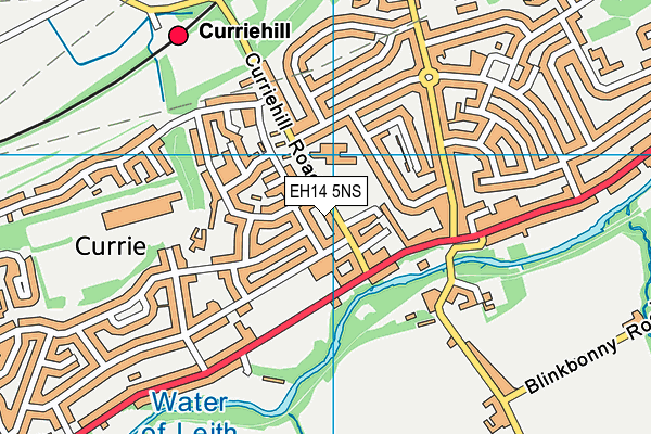 EH14 5NS map - OS VectorMap District (Ordnance Survey)