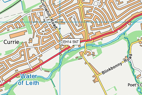 EH14 5NT map - OS VectorMap District (Ordnance Survey)