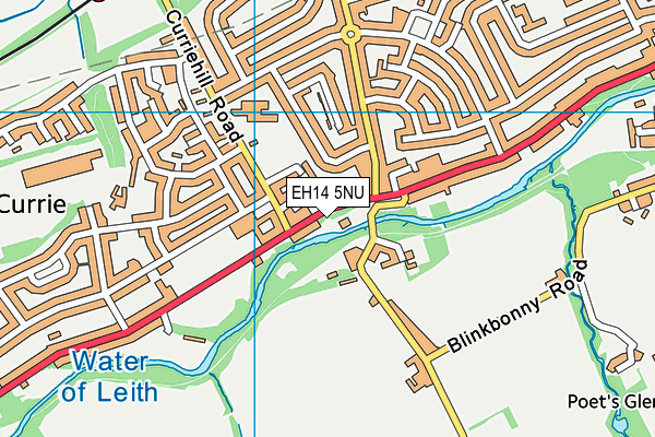 EH14 5NU map - OS VectorMap District (Ordnance Survey)