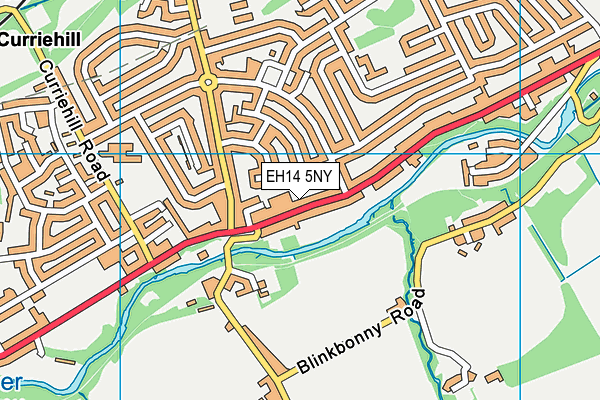 EH14 5NY map - OS VectorMap District (Ordnance Survey)