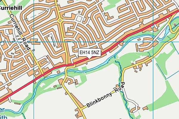 EH14 5NZ map - OS VectorMap District (Ordnance Survey)
