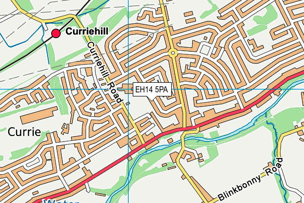 EH14 5PA map - OS VectorMap District (Ordnance Survey)