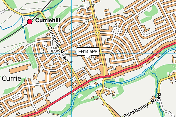 EH14 5PB map - OS VectorMap District (Ordnance Survey)