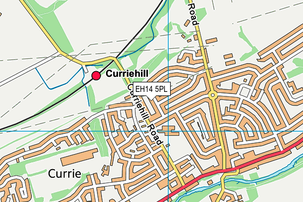 EH14 5PL map - OS VectorMap District (Ordnance Survey)