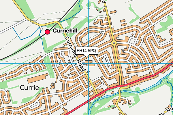 EH14 5PQ map - OS VectorMap District (Ordnance Survey)