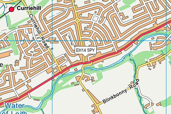 EH14 5PY map - OS VectorMap District (Ordnance Survey)