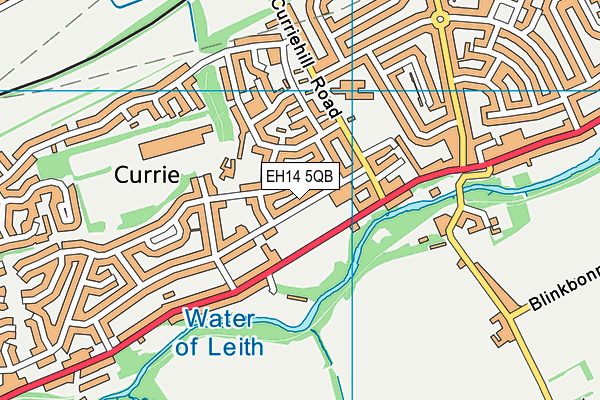 EH14 5QB map - OS VectorMap District (Ordnance Survey)