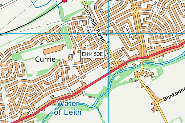 EH14 5QE map - OS VectorMap District (Ordnance Survey)