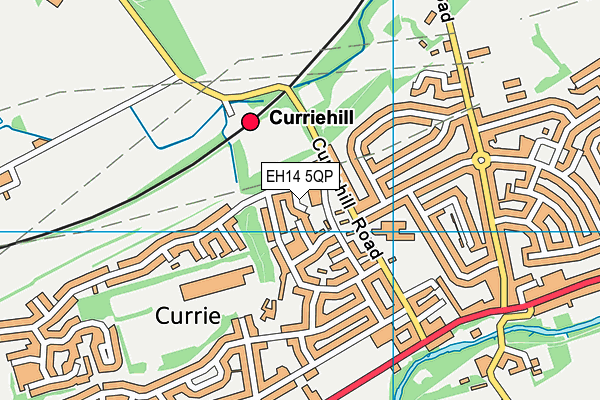 EH14 5QP map - OS VectorMap District (Ordnance Survey)