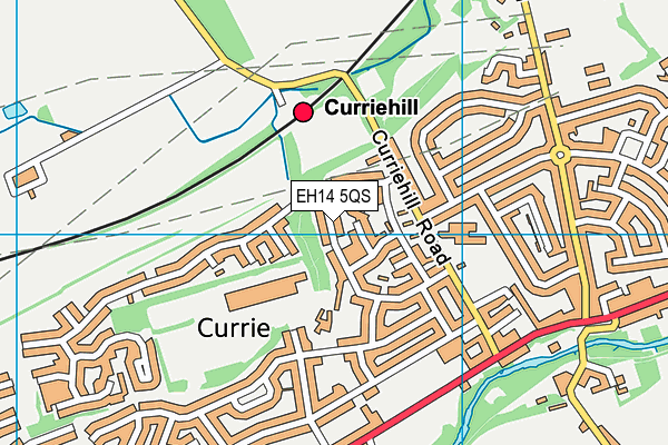 EH14 5QS map - OS VectorMap District (Ordnance Survey)