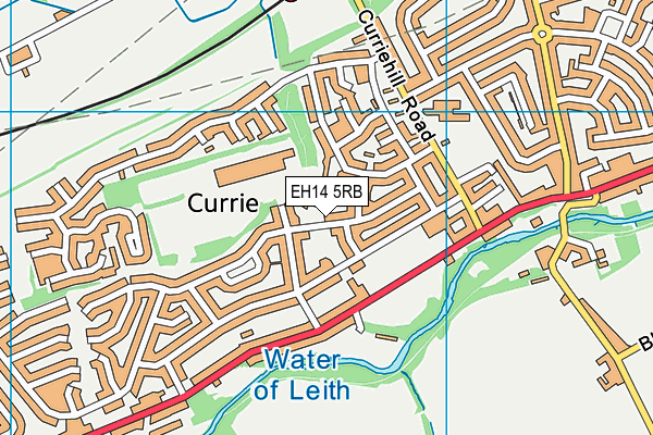 EH14 5RB map - OS VectorMap District (Ordnance Survey)