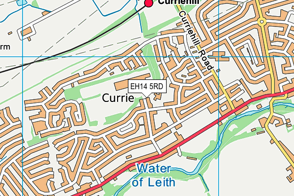 EH14 5RD map - OS VectorMap District (Ordnance Survey)