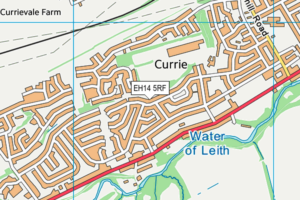 EH14 5RF map - OS VectorMap District (Ordnance Survey)