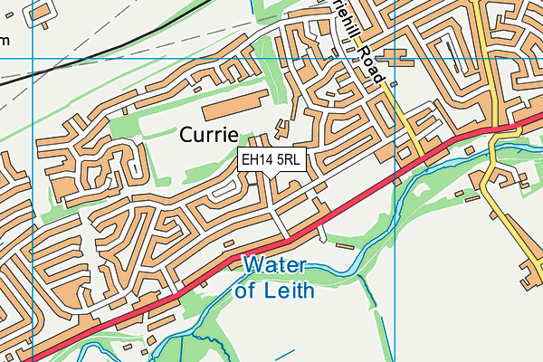 EH14 5RL map - OS VectorMap District (Ordnance Survey)