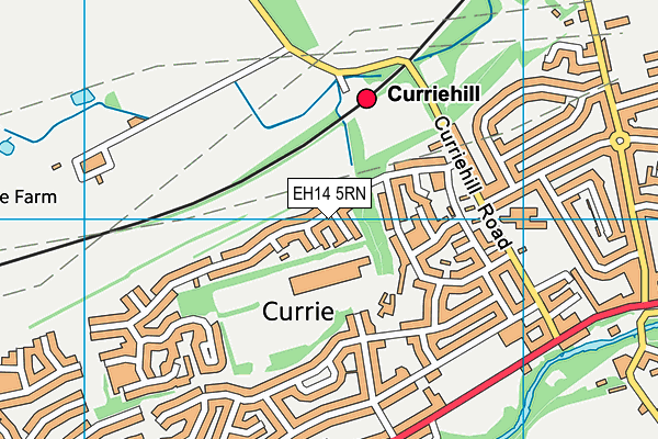 EH14 5RN map - OS VectorMap District (Ordnance Survey)