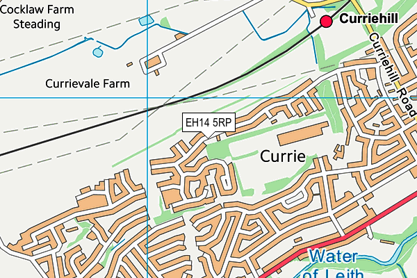 EH14 5RP map - OS VectorMap District (Ordnance Survey)