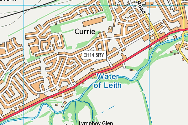 EH14 5RY map - OS VectorMap District (Ordnance Survey)