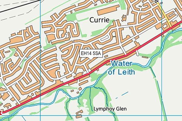 EH14 5SA map - OS VectorMap District (Ordnance Survey)