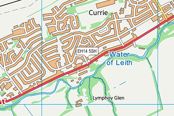EH14 5SH map - OS VectorMap District (Ordnance Survey)