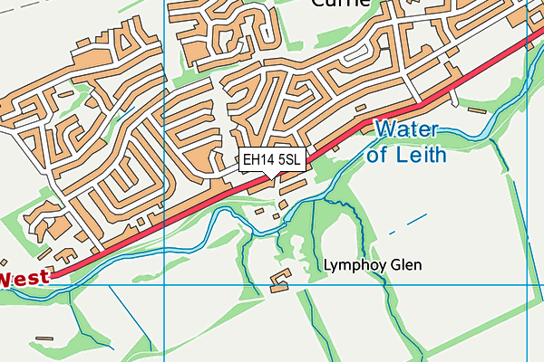 EH14 5SL map - OS VectorMap District (Ordnance Survey)