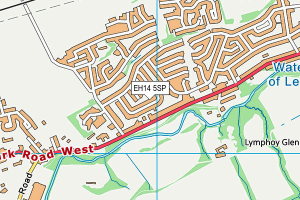 EH14 5SP map - OS VectorMap District (Ordnance Survey)