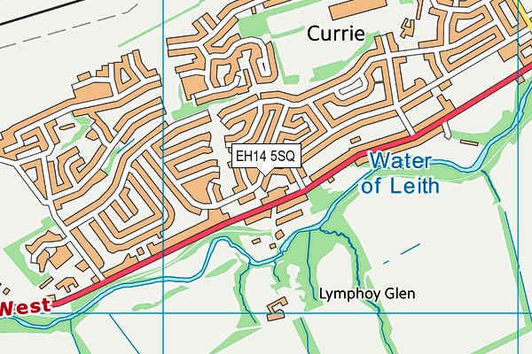 EH14 5SQ map - OS VectorMap District (Ordnance Survey)