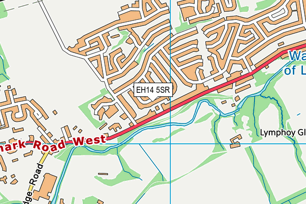 EH14 5SR map - OS VectorMap District (Ordnance Survey)