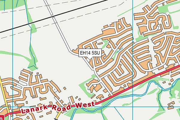 EH14 5SU map - OS VectorMap District (Ordnance Survey)