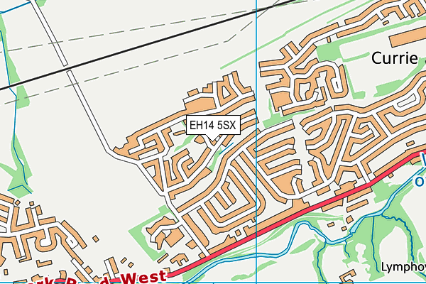 EH14 5SX map - OS VectorMap District (Ordnance Survey)