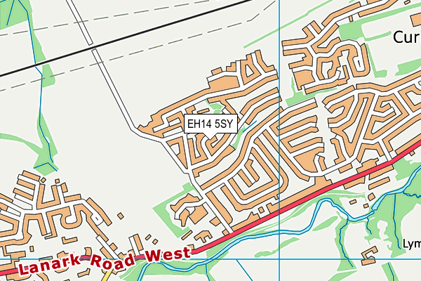 EH14 5SY map - OS VectorMap District (Ordnance Survey)