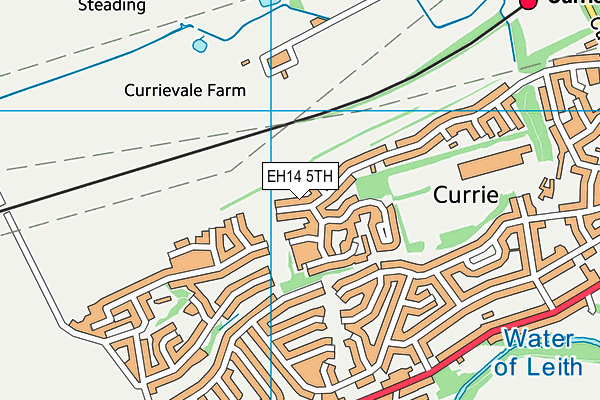 EH14 5TH map - OS VectorMap District (Ordnance Survey)