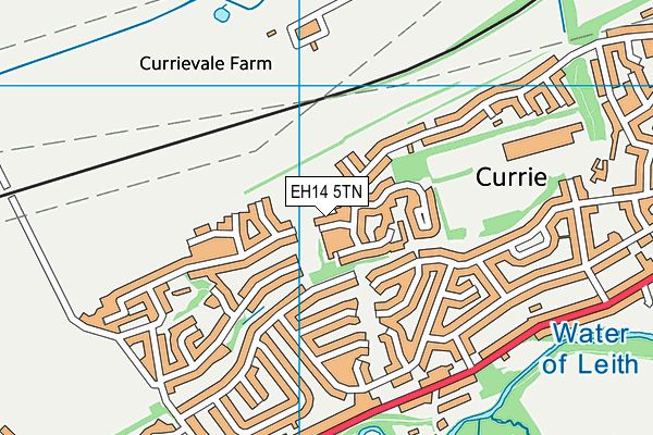 EH14 5TN map - OS VectorMap District (Ordnance Survey)