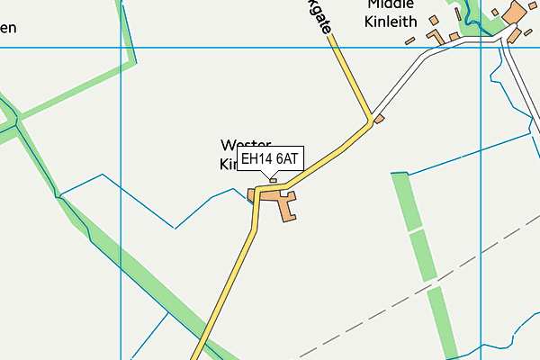 EH14 6AT map - OS VectorMap District (Ordnance Survey)