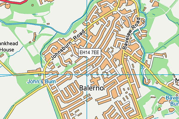 EH14 7EE map - OS VectorMap District (Ordnance Survey)