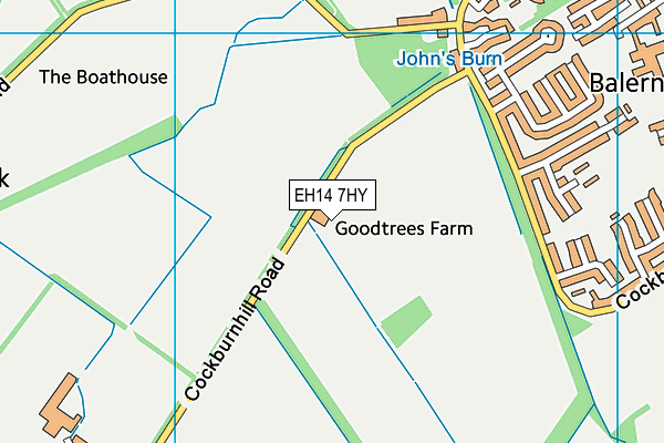 EH14 7HY map - OS VectorMap District (Ordnance Survey)