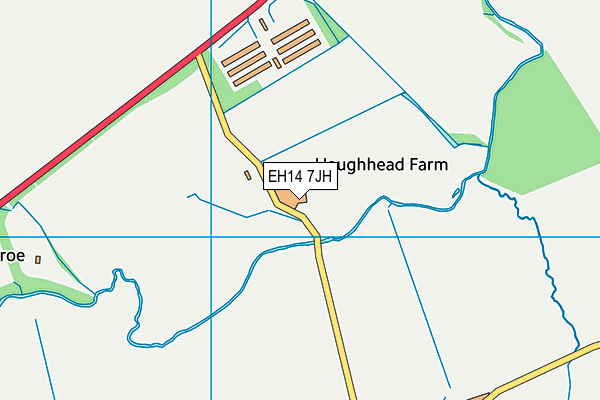 EH14 7JH map - OS VectorMap District (Ordnance Survey)