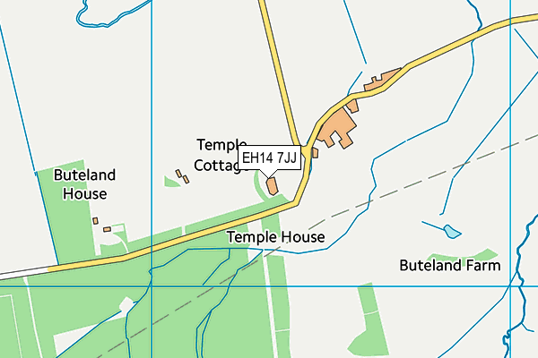 EH14 7JJ map - OS VectorMap District (Ordnance Survey)