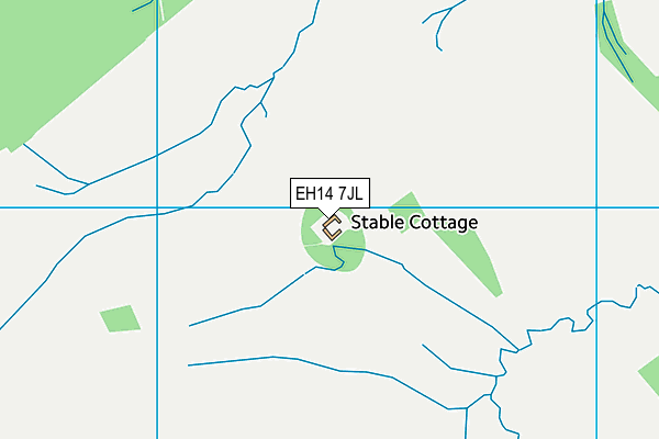 EH14 7JL map - OS VectorMap District (Ordnance Survey)