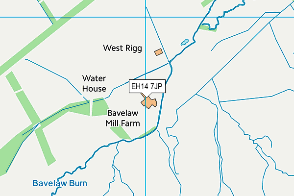 EH14 7JP map - OS VectorMap District (Ordnance Survey)