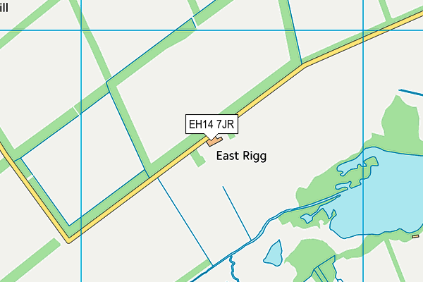 EH14 7JR map - OS VectorMap District (Ordnance Survey)