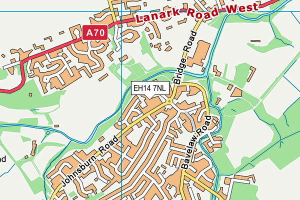 EH14 7NL map - OS VectorMap District (Ordnance Survey)