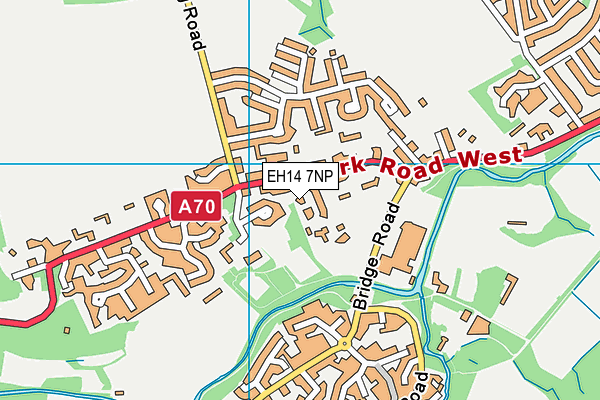 EH14 7NP map - OS VectorMap District (Ordnance Survey)