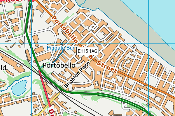 EH15 1AG map - OS VectorMap District (Ordnance Survey)