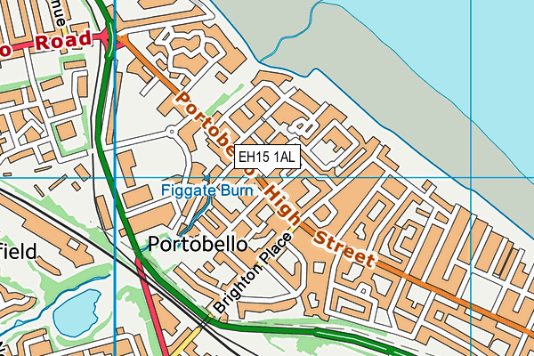 EH15 1AL map - OS VectorMap District (Ordnance Survey)