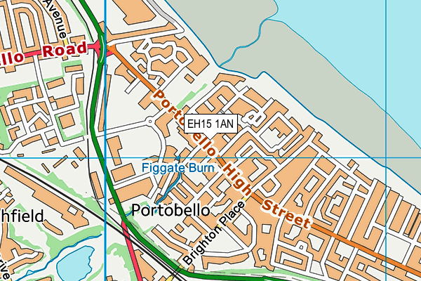 EH15 1AN map - OS VectorMap District (Ordnance Survey)