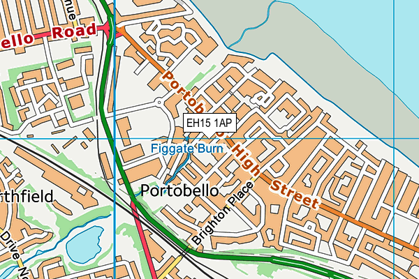 EH15 1AP map - OS VectorMap District (Ordnance Survey)