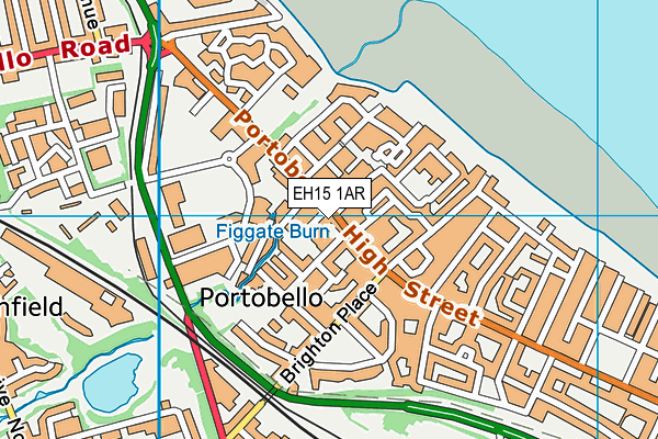 EH15 1AR map - OS VectorMap District (Ordnance Survey)